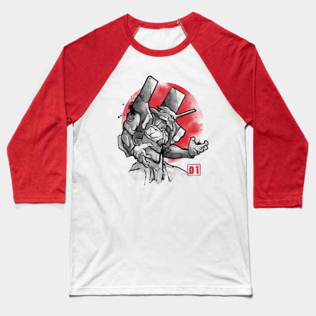 Mecha01 Baseball T-Shirt by Andriu